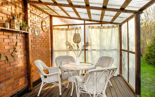 Policarbonato para la terraza